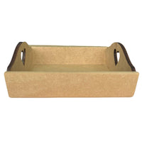 Bandeja em MDF 18x16x4cm Retangular com Alça Coração - Palácio da Arte