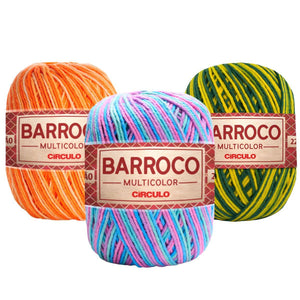 Barbante Barroco Círculo Multicolor 4/6 200g com 226m - Palácio da Arte