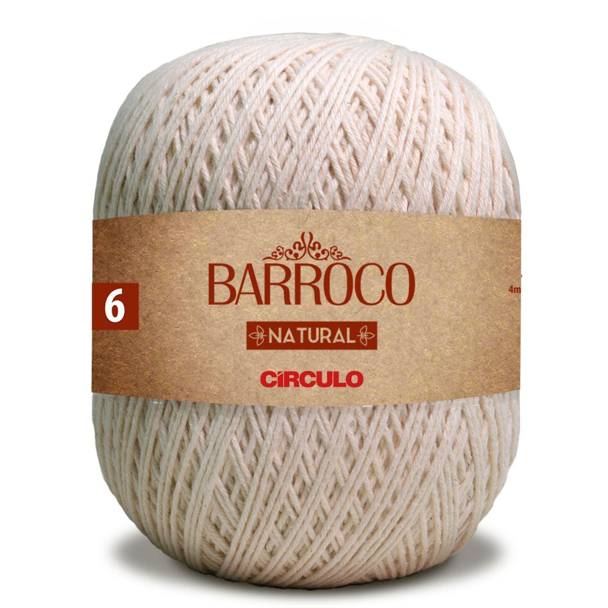 Barbante Barroco Círculo Natural 6 700g com 791m - Palácio da Arte