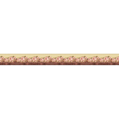 Barra Adesiva Litoarte BDA-IV-633 43,6x4cm Barrado Rosas - Palácio da Arte