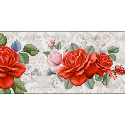 Barra Adesiva Litoarte BDA-IV-776 43,6x4cm Ramo de Rosas - Palácio da Arte