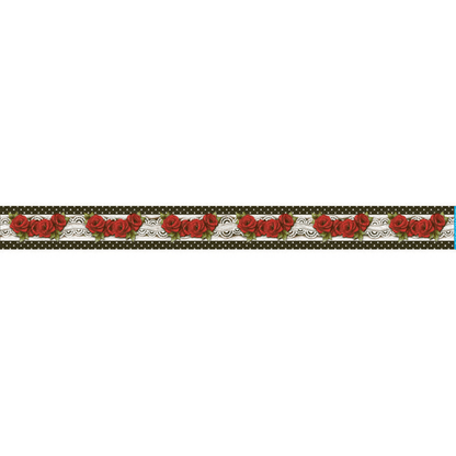 Barra Adesiva Litoarte BDA-IV-804 43,6x4cm Rosas Vermelhas - Palácio da Arte