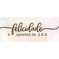 Barra Adesiva Litoarte BDA-IV-824 43,6x4cm Felicidade é Questão de SER - Palácio da Arte