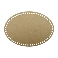 Base para Cesto de Crochê Oval 21x30cm em MDF - Palácio da Arte