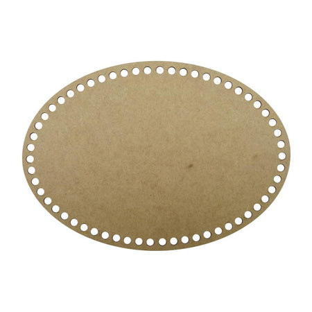Base para Cesto de Crochê Oval 21x30cm em MDF - Palácio da Arte