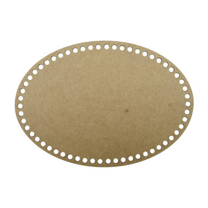 Base para Cesto de Crochê Oval 21x30cm em MDF - Palácio da Arte