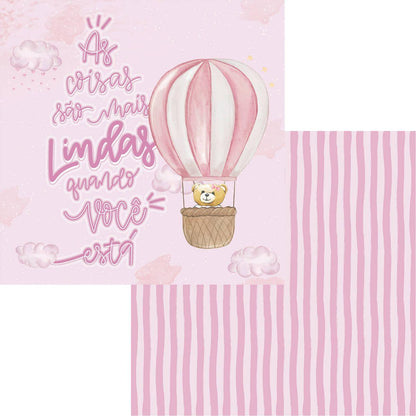 Bloco de Papel Litoarte SBXV-049 15x15cm Pacotinho de Amor Menina - Palácio da Arte