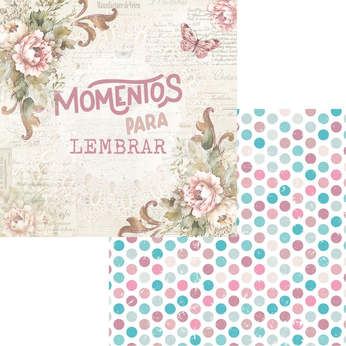 Bloco de Papel Litoarte SBXV-050 15x15cm Meu Sonho Vintage - Palácio da Arte