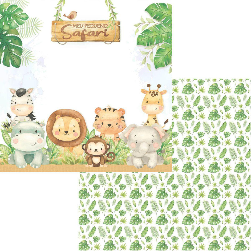 Bloco de Papel Litoarte SBXV-051 15x15cm Meu Safari - Palácio da Arte