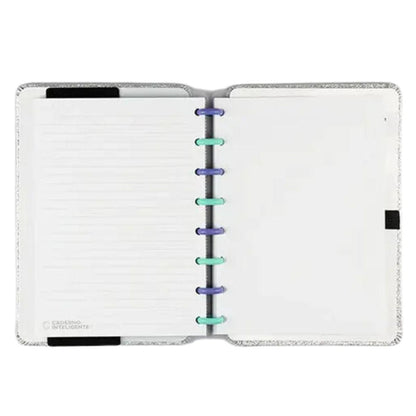 Caderno Inteligente Lets Glitter Silver 2.0 A5 22x15,5cm - Palácio da Arte