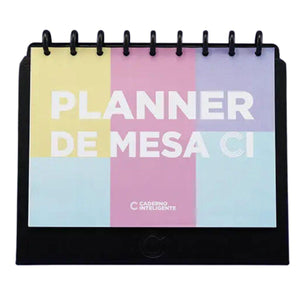 Caderno Inteligente Planner de Mesa Black Médio 23x17cm - Palácio da Arte