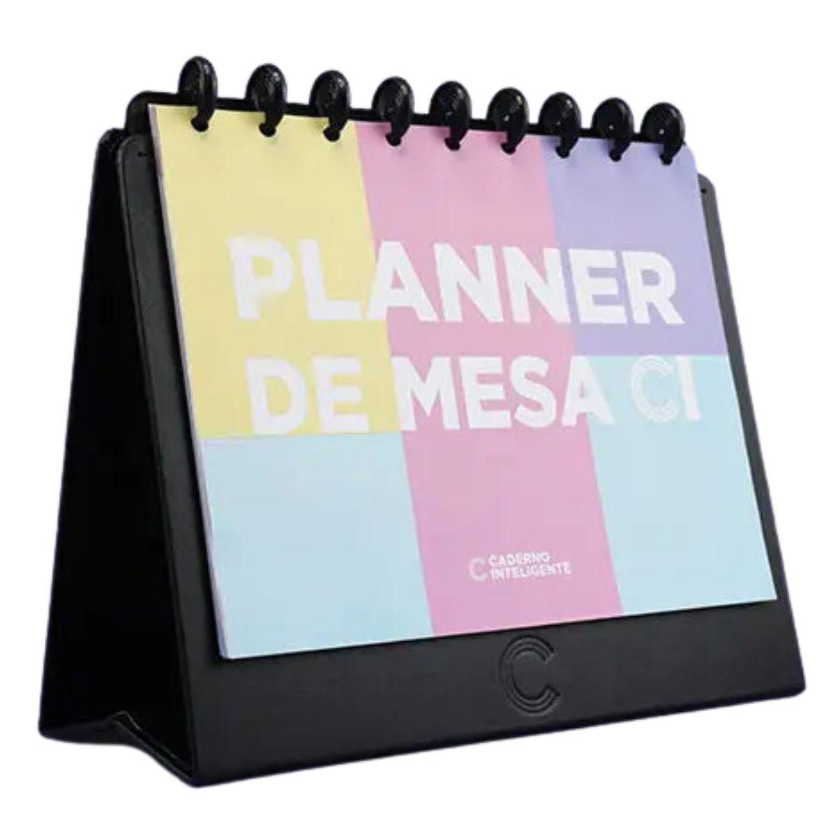 Caderno Inteligente Planner de Mesa Black Médio 23x17cm - Palácio da Arte