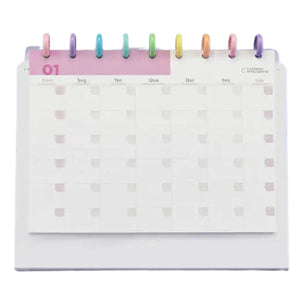 Caderno Inteligente Planner de Mesa White Médio 23x17cm - Palácio da Arte