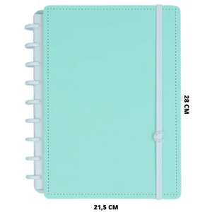 Caderno Inteligente Verde Pastel Grande Universitário 28x21,5cm - Palácio da Arte