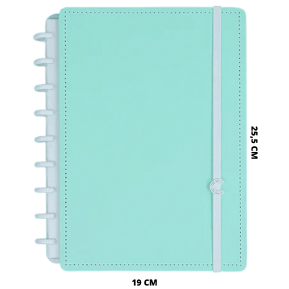 Caderno Inteligente Verde Pastel Médio 25,5x19cm - Palácio da Arte