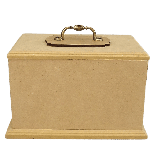Caixa em MDF Base com Alça 10x16x9cm - Palácio da Arte