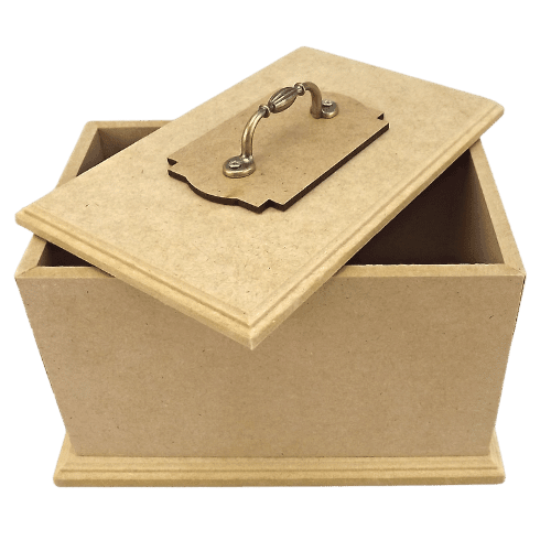 Caixa em MDF Base com Alça 10x16x9cm - Palácio da Arte