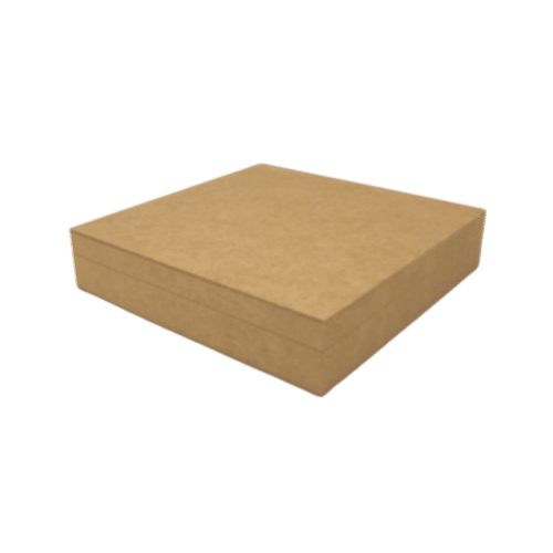 Caixa em MDF com Dobradiça 25x25x5,5cm 4 divisões - Palácio da Arte