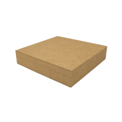 Caixa em MDF com Dobradiça 25x25x5,5cm 4 divisões - Palácio da Arte