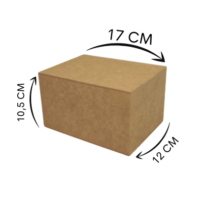 Caixa em MDF com Dobradiça Alta 17x13x10,5cm 4 Divisões - Palácio da Arte