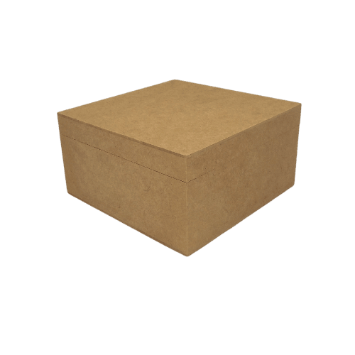 Caixa em MDF com Dobradiça Alta 20x20x10,5cm 4 Divisões - Palácio da Arte