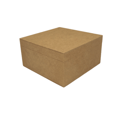 Caixa em MDF com Dobradiça Alta 20x20x10,5cm 4 Divisões - Palácio da Arte