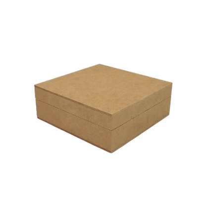 Caixa em MDF com Dobradiça Baixa 15x15x5,5cm 4 Divisões - Palácio da Arte
