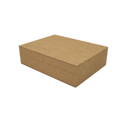 Caixa em MDF com Dobradiça Baixa 20x15x5,5cm 4 divisões - Palácio da Arte