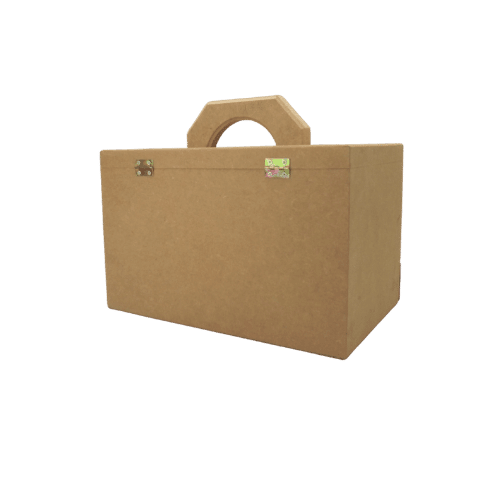 Caixa em MDF Esmalte Escrita 30x20x19,5 com Gaveta - Palácio da Arte