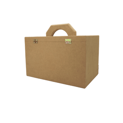 Caixa em MDF Esmalte Escrita 30x20x19,5 com Gaveta - Palácio da Arte