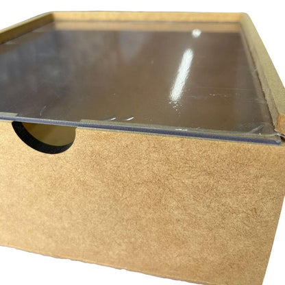 Caixa em MDF Estojo com Tampa Acrílica 20x20x10cm - Palácio da Arte