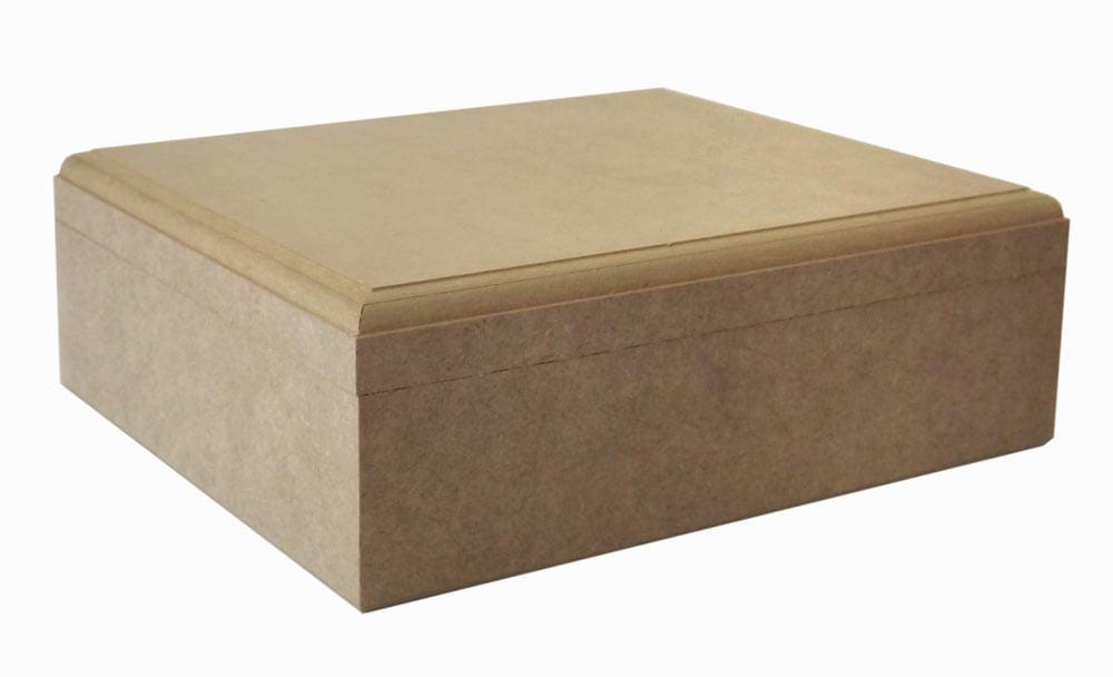 Caixa em MDF Requinte com bandeja Tupiada e Divisões 30x26x10cm - Palácio da Arte