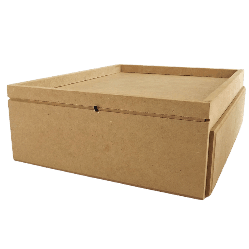 Caixa Gin em MDF com Gaveta e 8 Potes 10x26x31cm - Palácio da Arte