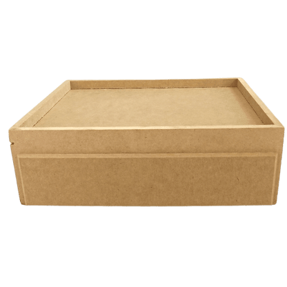 Caixa Gin em MDF com Gaveta e 8 Potes 10x26x31cm - Palácio da Arte