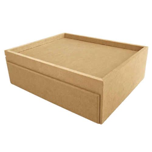 Caixa Gin em MDF com Gaveta e 8 Potes 10x26x31cm - Palácio da Arte