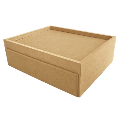 Caixa Gin em MDF com Gaveta e 8 Potes 10x26x31cm - Palácio da Arte