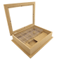 Caixa Gin em MDF com Vidro 8 Potes 7,5x27x33cm - Palácio da Arte