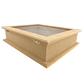 Caixa Gin em MDF com Vidro 8 Potes 7,5x27x33cm - Palácio da Arte