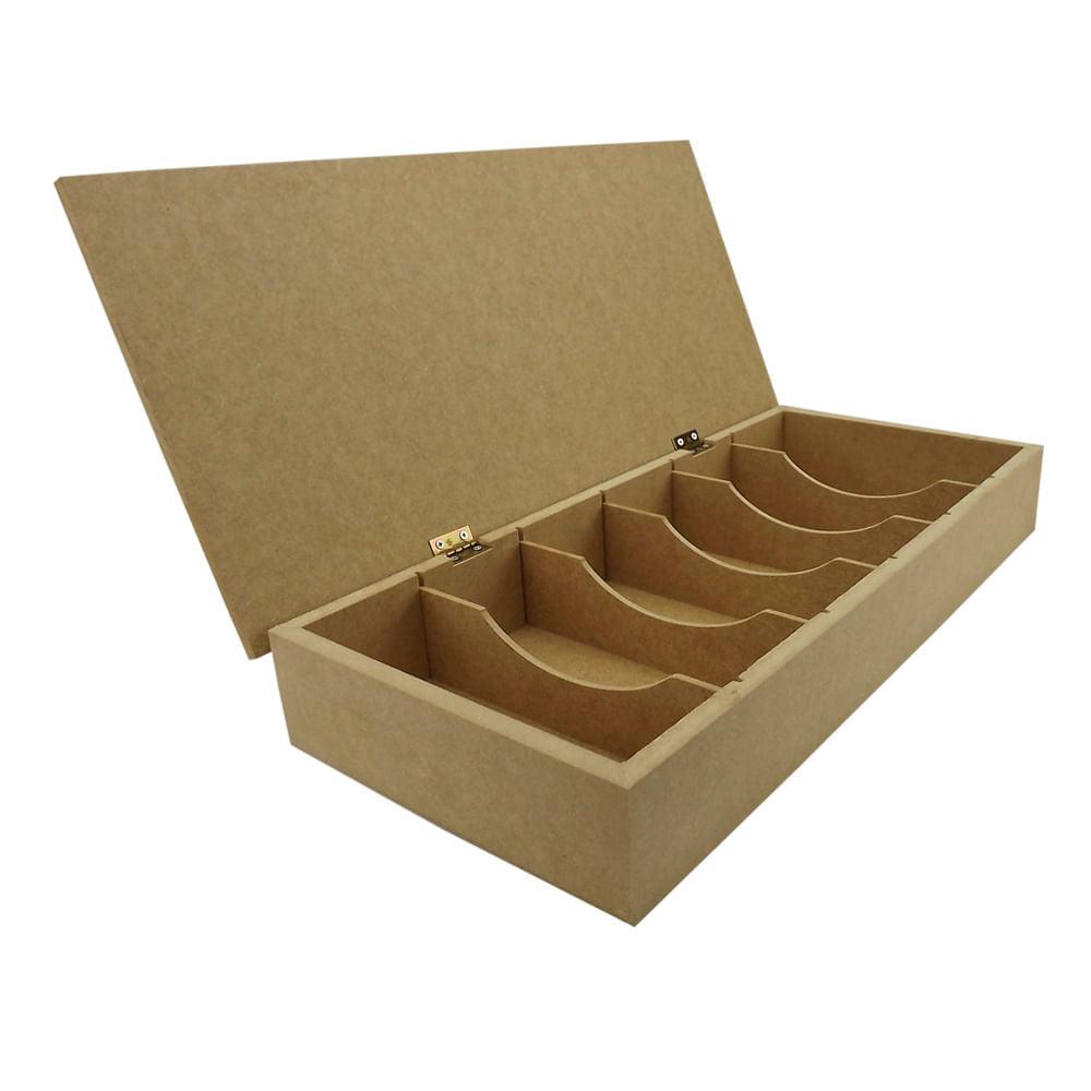 Caixa Óculos em MDF 41x19,5x6cm com 6 divisões - Palácio da Arte