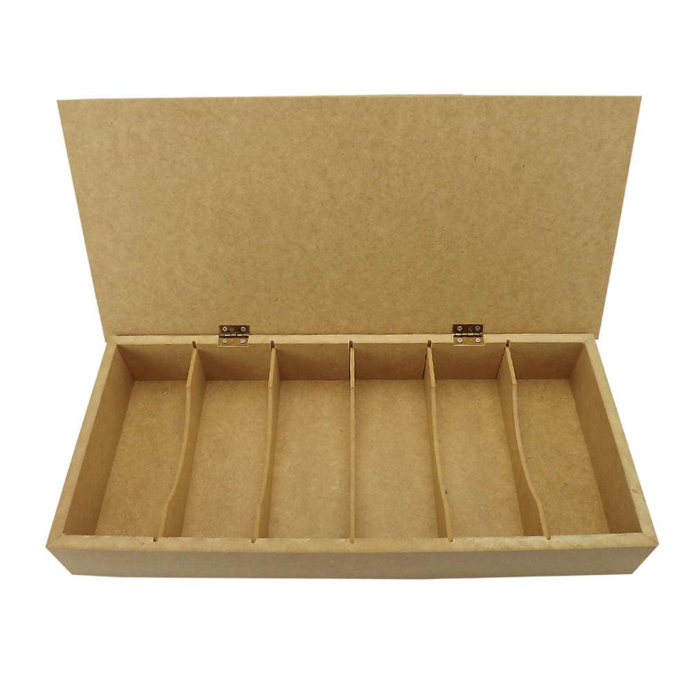 Caixa Óculos em MDF 41x19,5x6cm com 6 divisões - Palácio da Arte