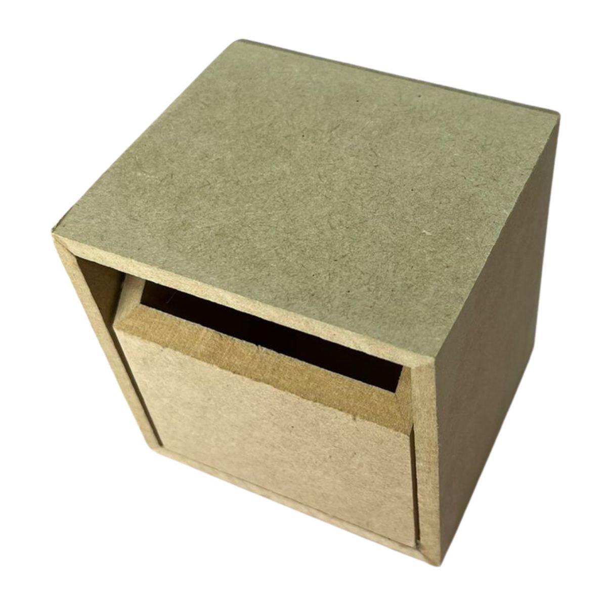 Caixa Organizadora em MDF Chanfrada com 1 Gaveta 10x9x10cm - Palácio da Arte