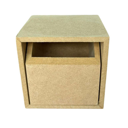 Caixa Organizadora em MDF Chanfrada com 1 Gaveta 10x9x10cm - Palácio da Arte
