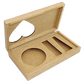 Caixa para 1 Sabonete e Esmalte em MDF 4x11x20cm Coração - Palácio da Arte