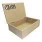 Caixa Retangular em MDF com Dobradiça Coffee 24,7x16,5x7,2cm - Palácio da Arte