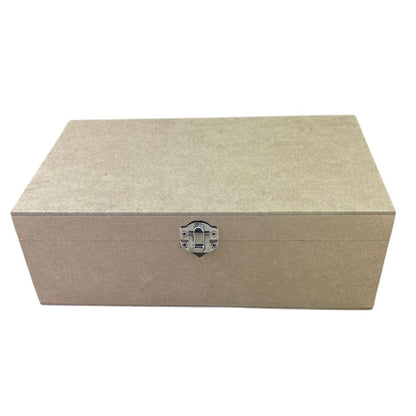 Caixa Retangular em MDF com Dobradiça e Fecho 25x15x8,4cm - Palácio da Arte