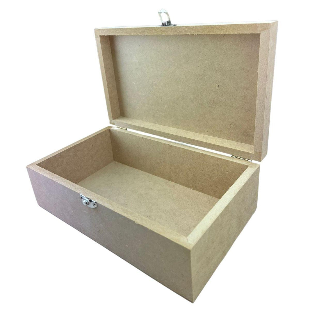 Caixa Retangular em MDF com Dobradiça e Fecho 25x15x8,4cm - Palácio da Arte