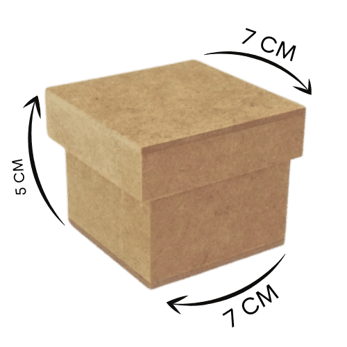 Caixa Tampa de Sapato 7x7x5cm em MDF - Palácio da Arte