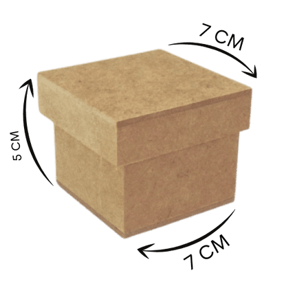 Caixa Tampa de Sapato 7x7x5cm em MDF - Palácio da Arte