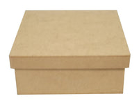 Caixa Tampa de Sapato Quadrada em MDF Baixa Lisa 15x15x5cm - Palácio da Arte