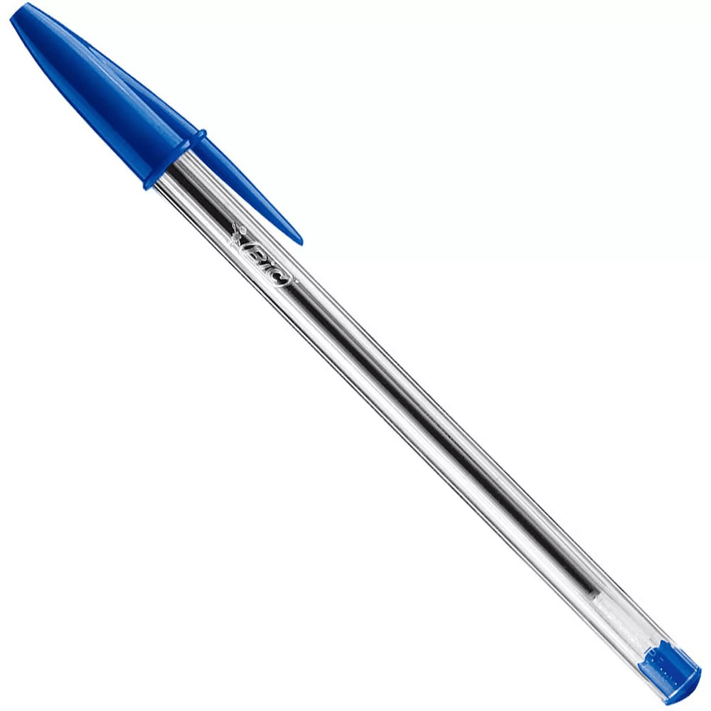 Caneta Bic Cristal Azul Clássica Esferográfica Média - Palácio da Arte